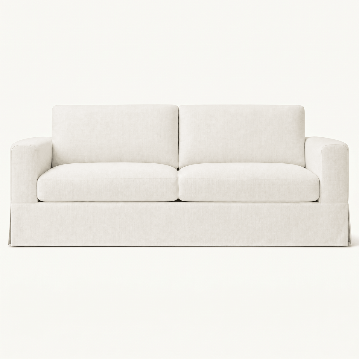 Contemporary Slipcovered Upholstered Lounge Sofa