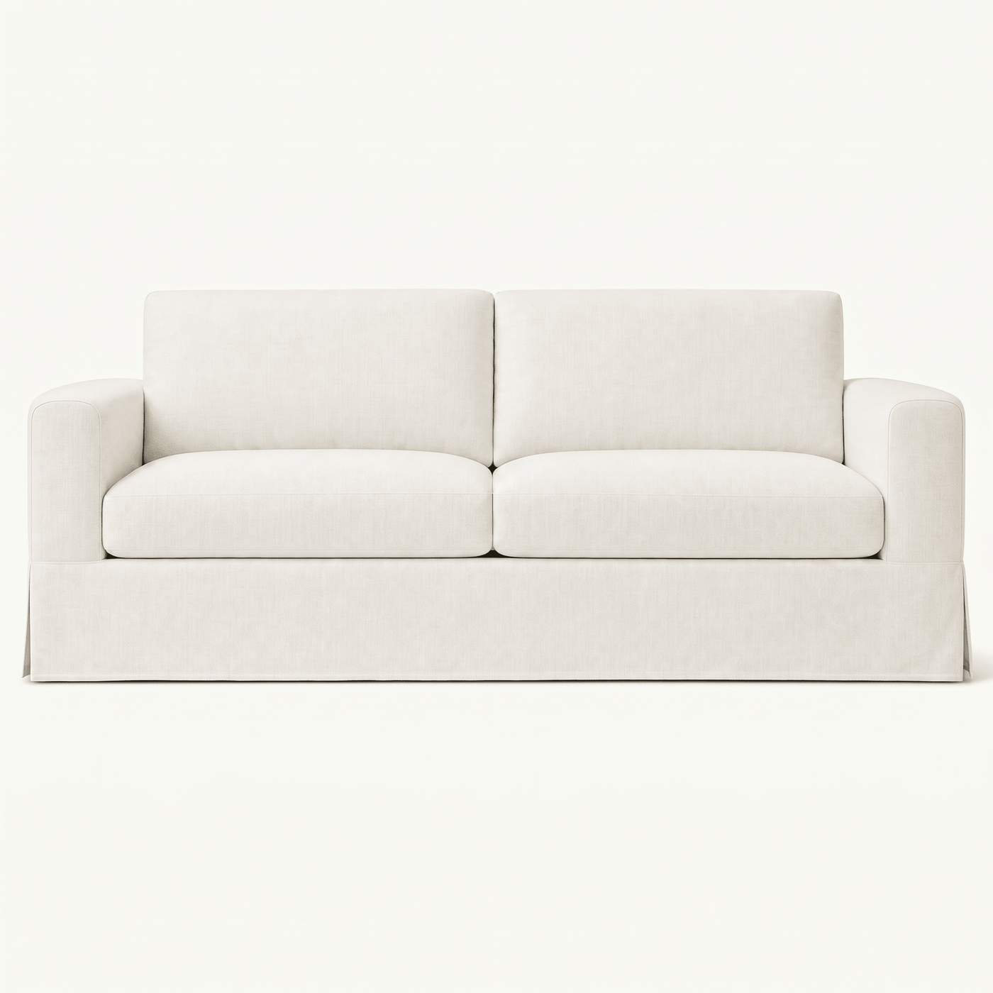 Contemporary Slipcovered Upholstered Lounge Sofa