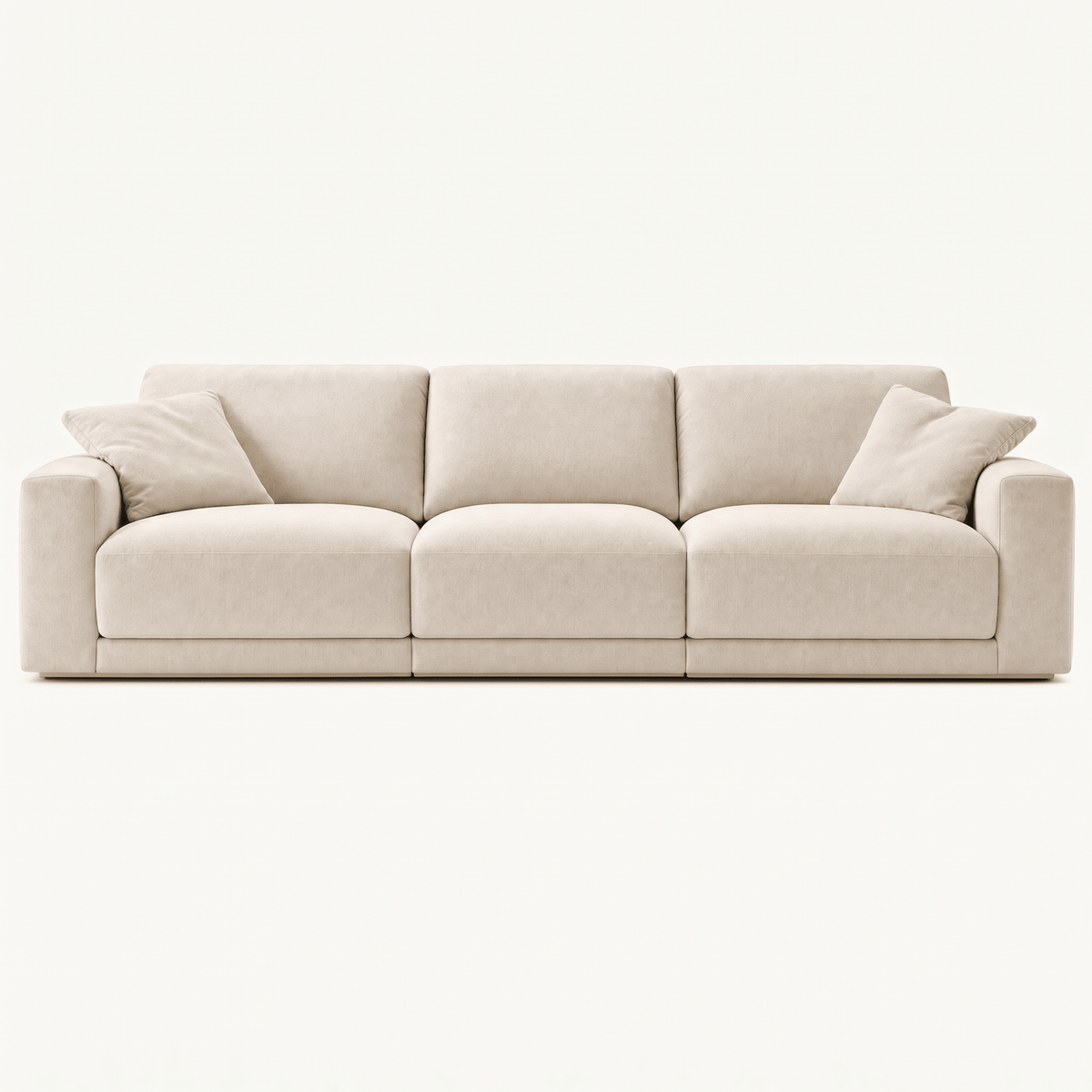 Modern Upholstered Three Seat Lounge Sofa