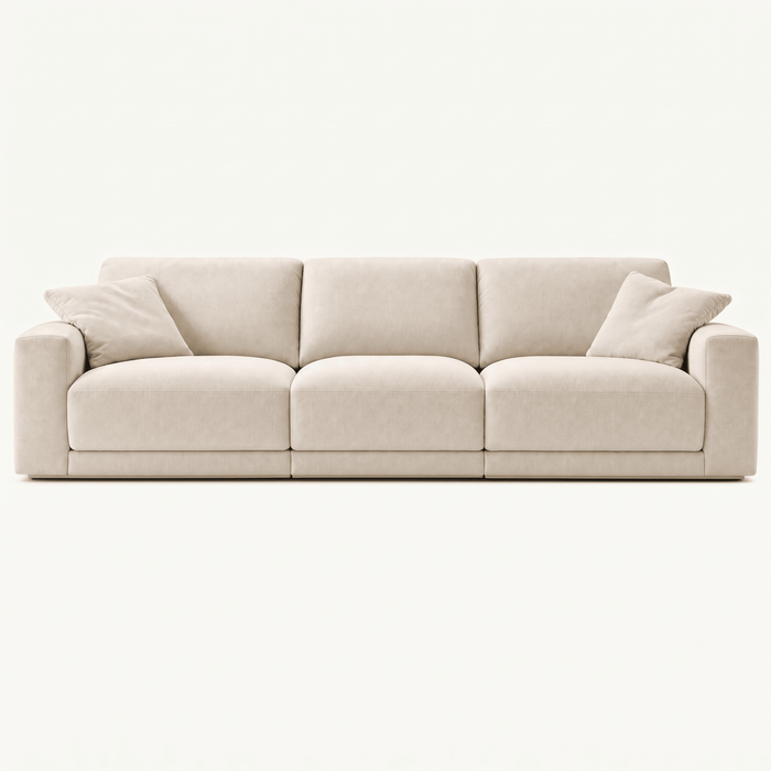 Modern Upholstered Three Seat Lounge Sofa