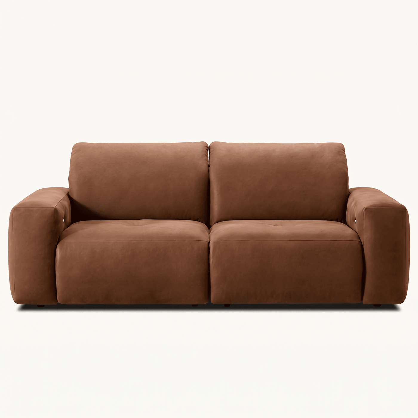Deep-Seat Modular Reclining Leather Sofa