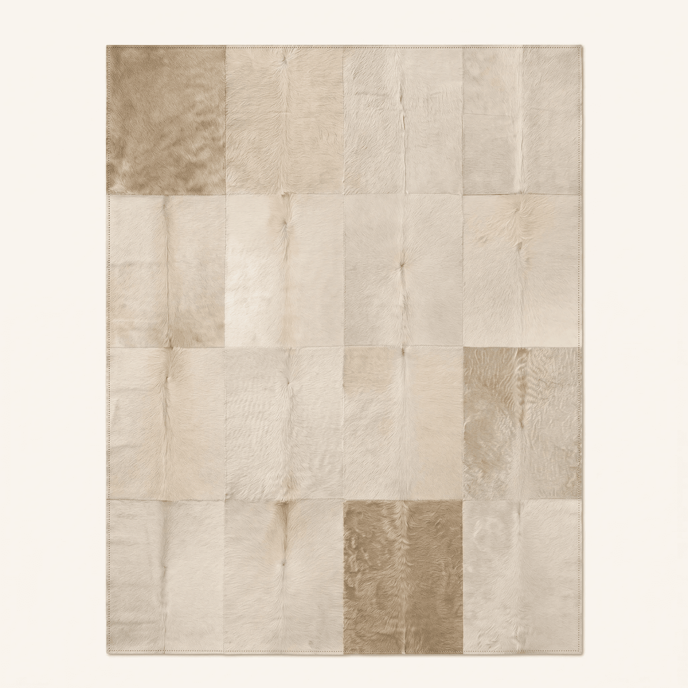 Patchwork Hide-Style Area Rug