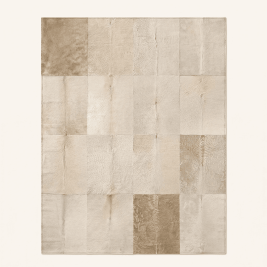 Patchwork Hide-Style Area Rug