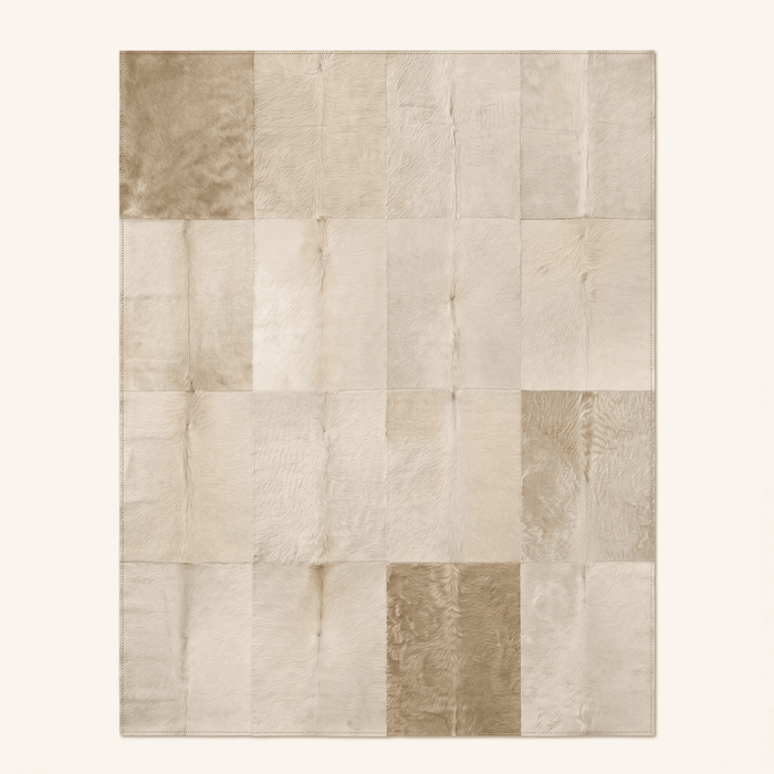 Patchwork Hide-Style Area Rug