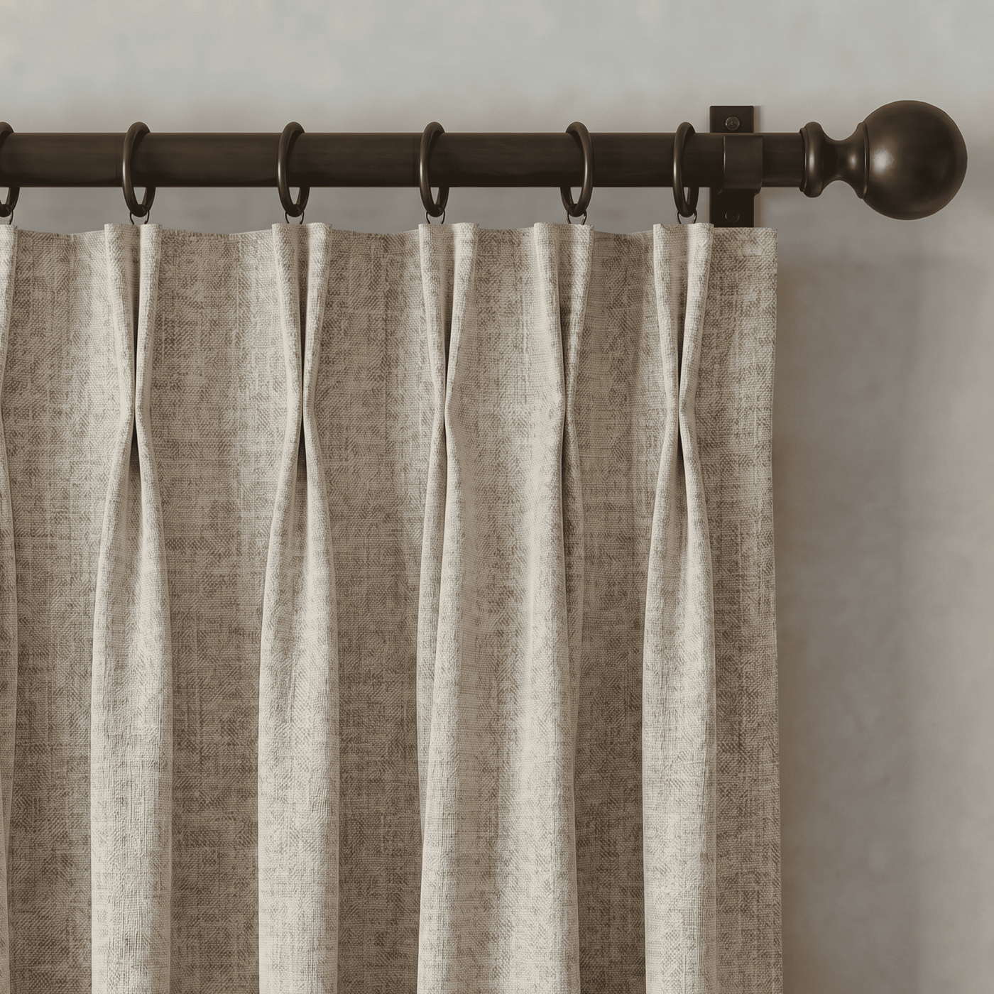 Soft Linen Blend Sheer Light Filtering Curtain