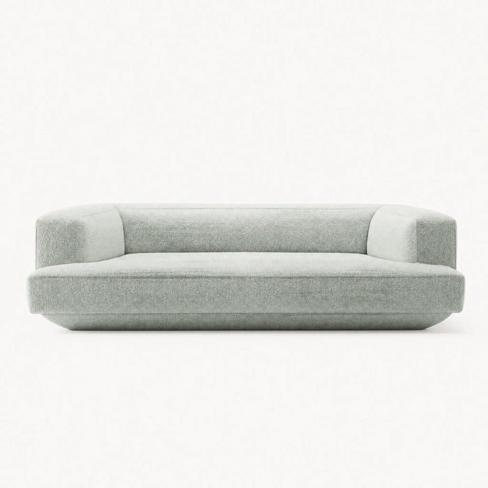 Low Profile Sage Bouclé Sofa Bench