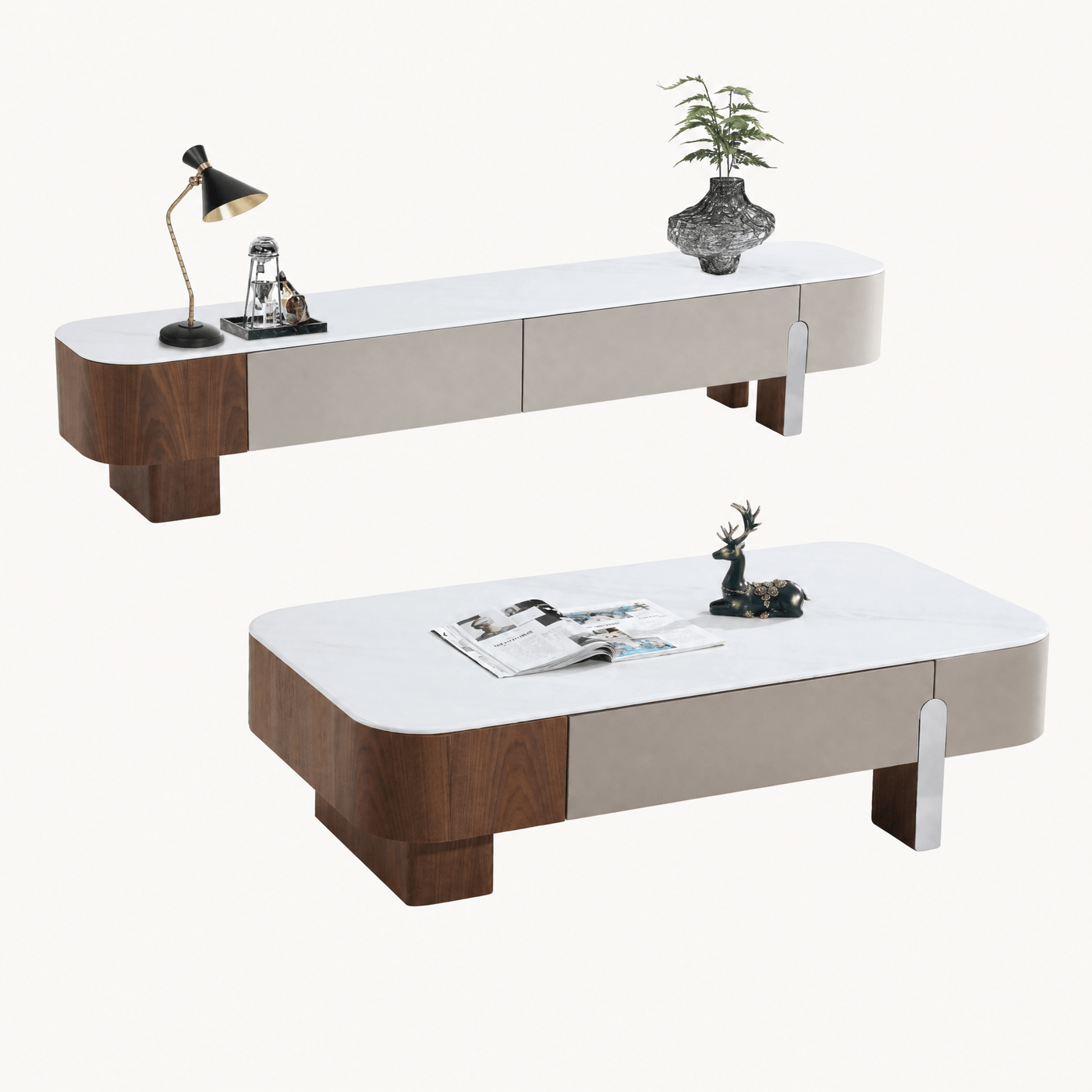 Floating Minimal Media Console Cabinet