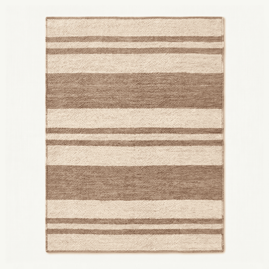 Horizontal Stripe Natural Fiber Area Rug
