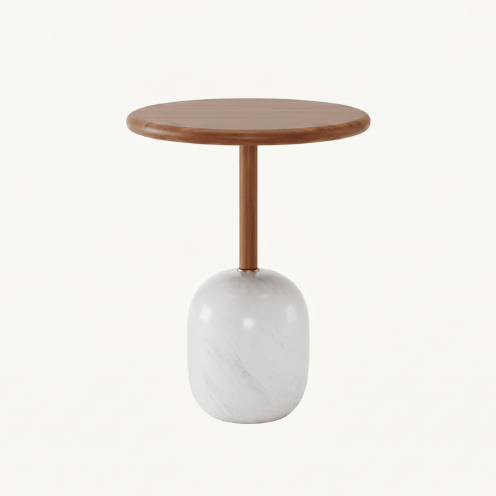 Geometric Metal Side Accent Table