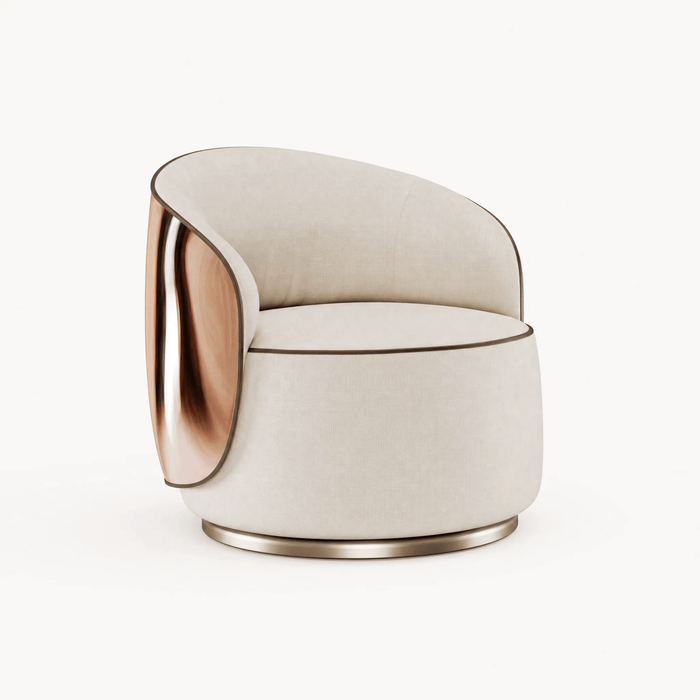 Curved Back Sculptural Lounge Chair