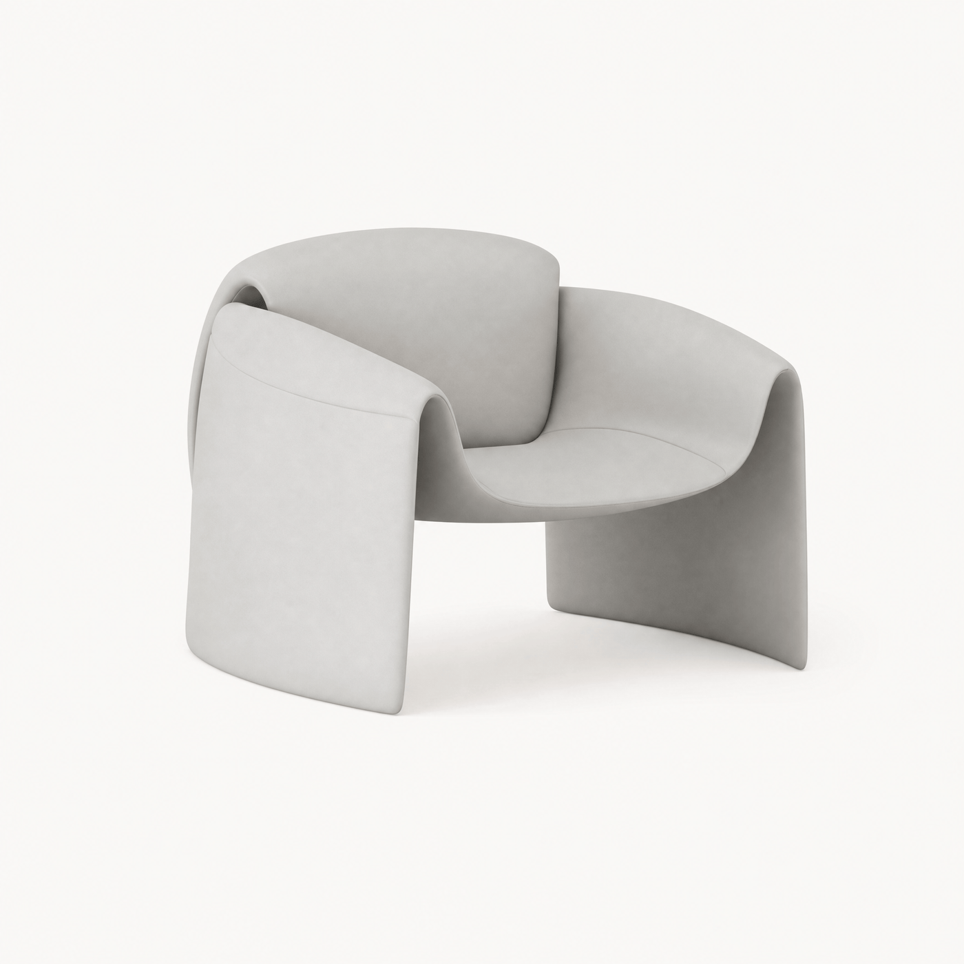 Pair Sculptural Lounge Chairs