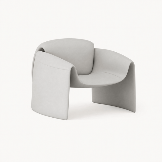 Pair Sculptural Lounge Chairs