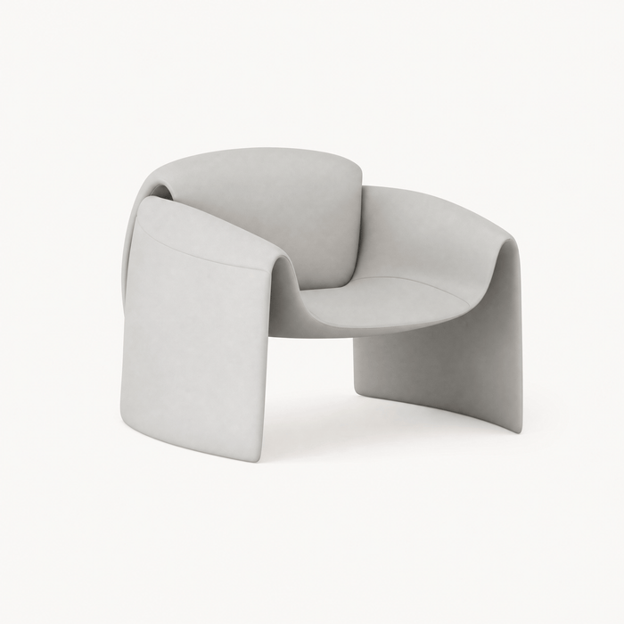 Pair Sculptural Lounge Chairs