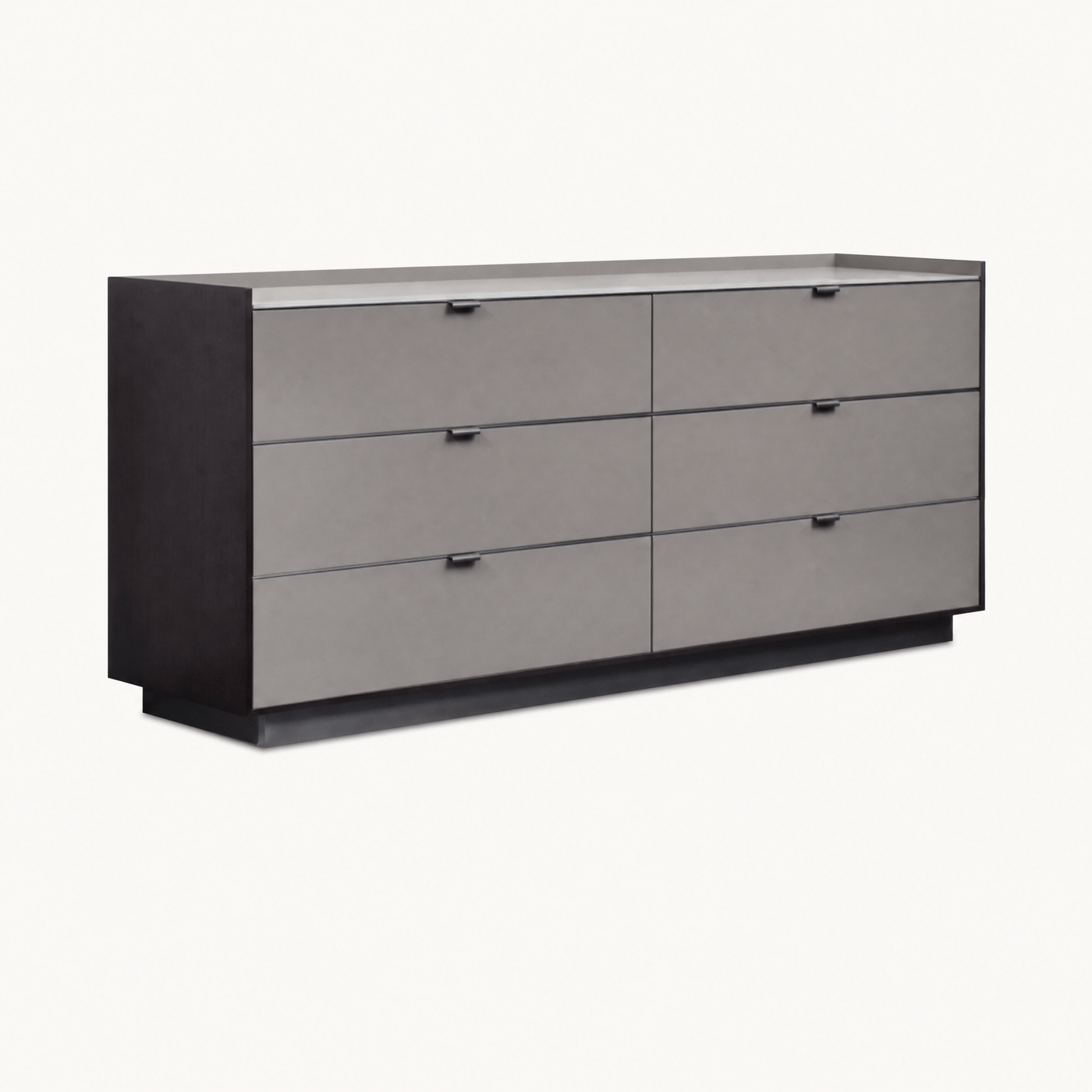 Stone Top Credenza Sideboard Wood Base