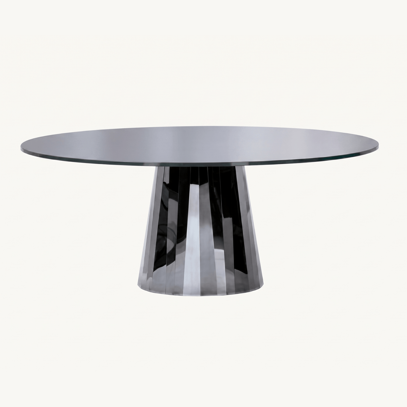 Rectangular Stone Dining Table Double Base
