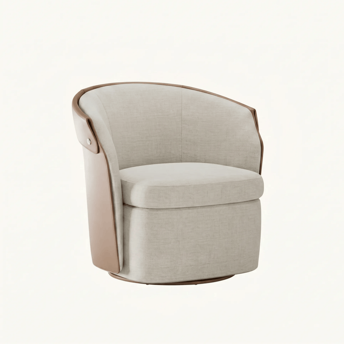 Fabric Swivel Accent Chair Pair