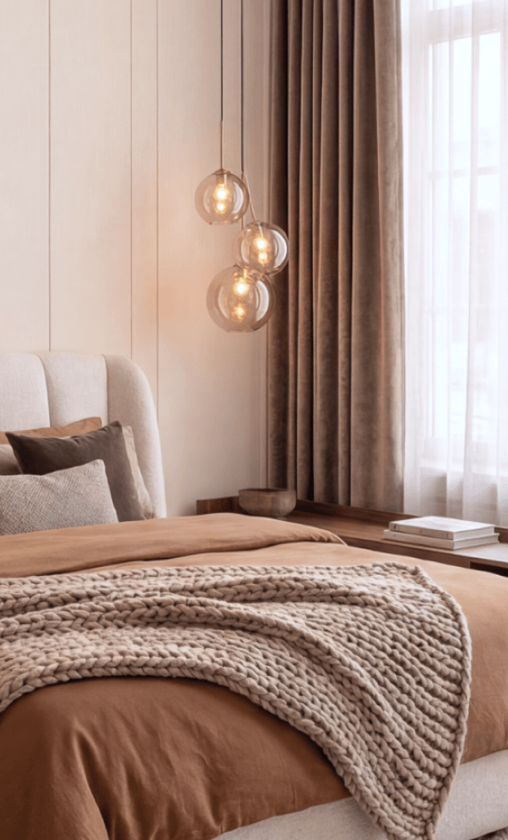 Warm Contemporary Bedroom