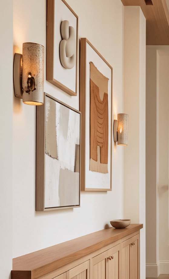 Warm Contemporary Hallway