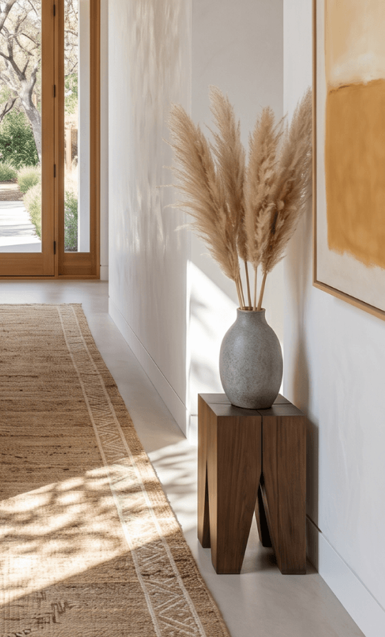 Warm Contemporary Hallway