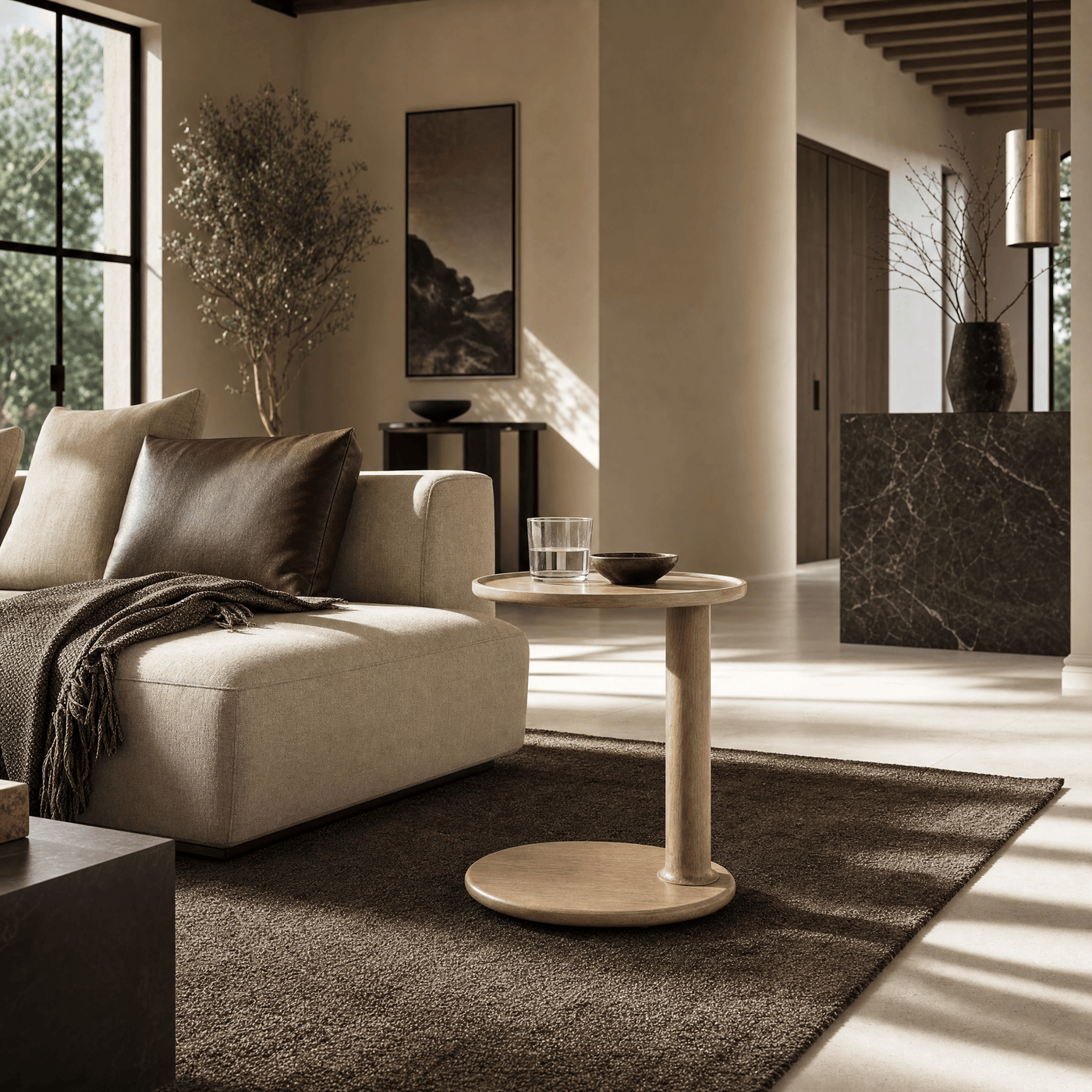 Wood & Fluted Tables