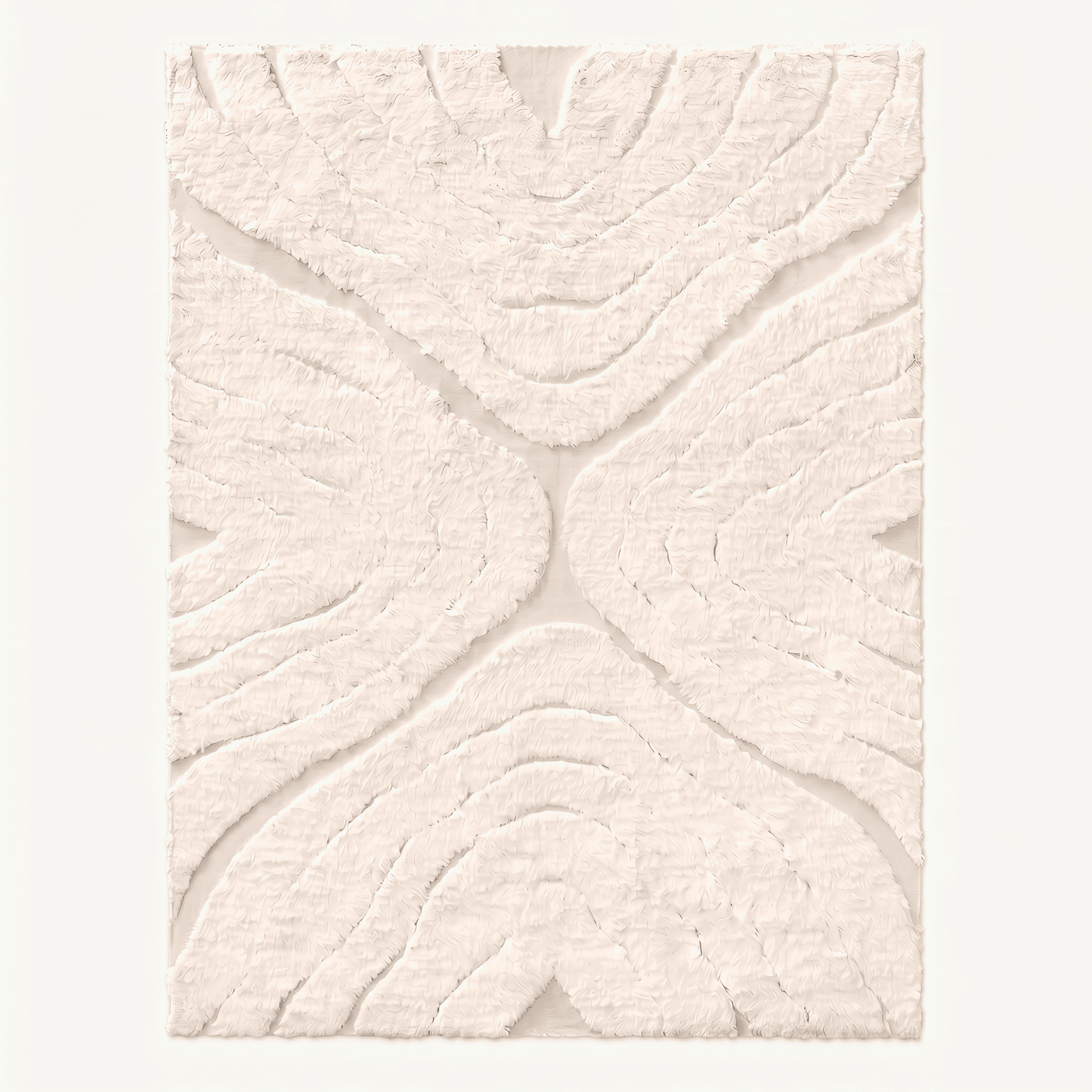 Plush Abstract Arched Pattern Area Rug