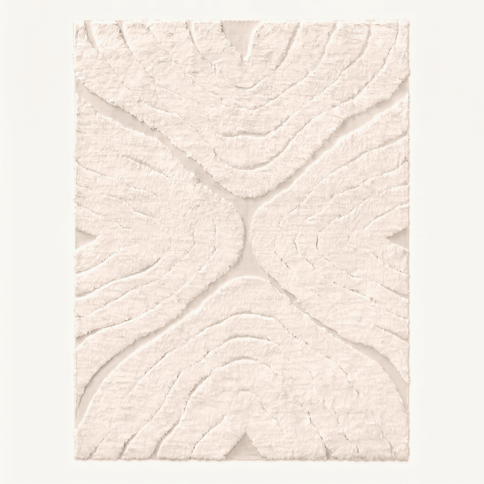 Plush Abstract Arched Pattern Area Rug