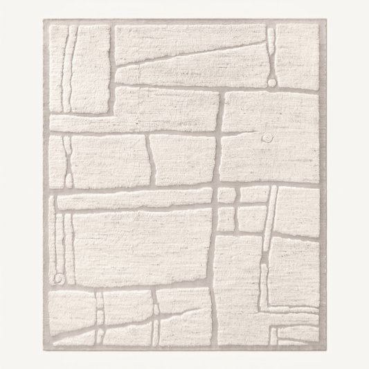 Abstract Block Pattern Plush Area Rug