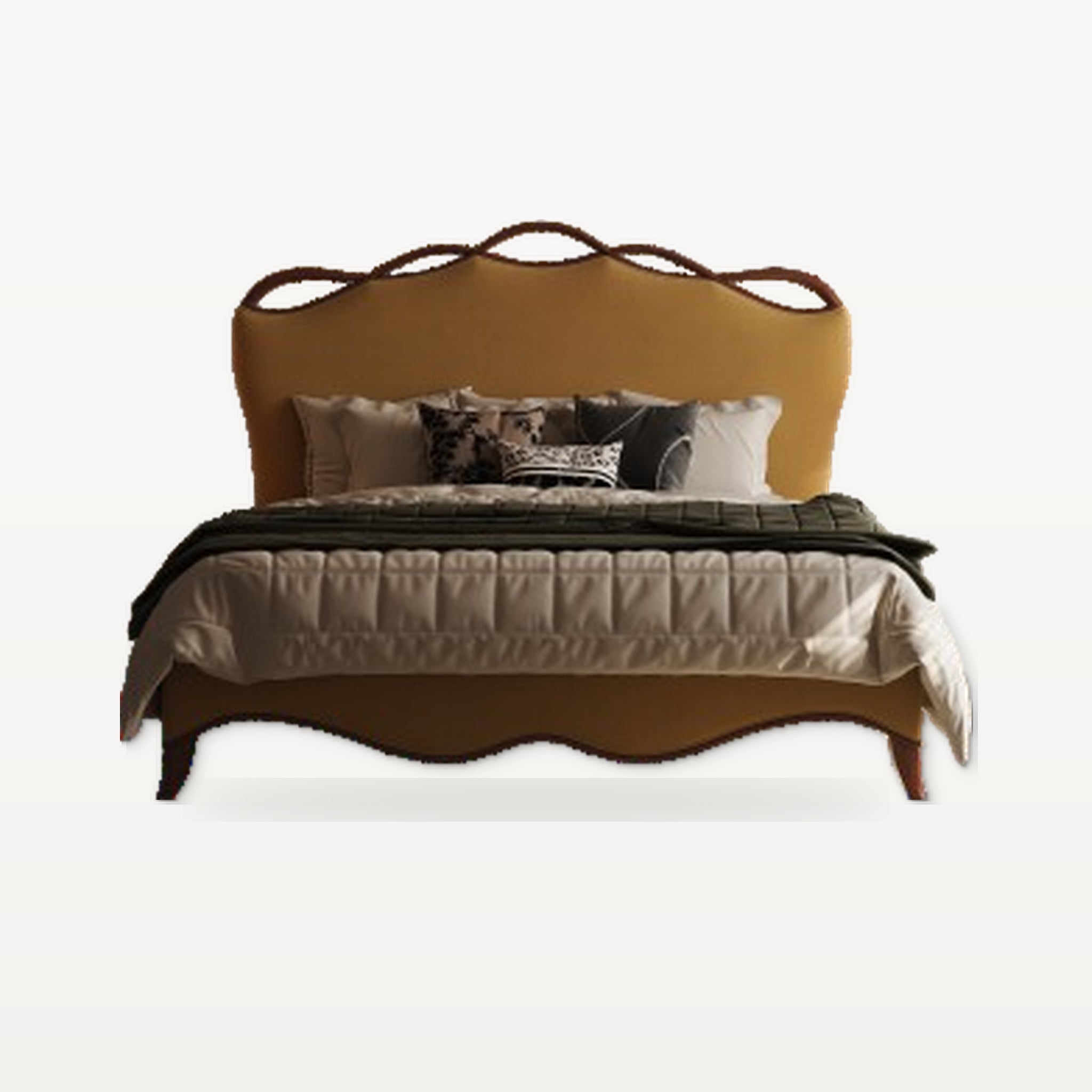Gray Ribbon Bed in a finished interior.
