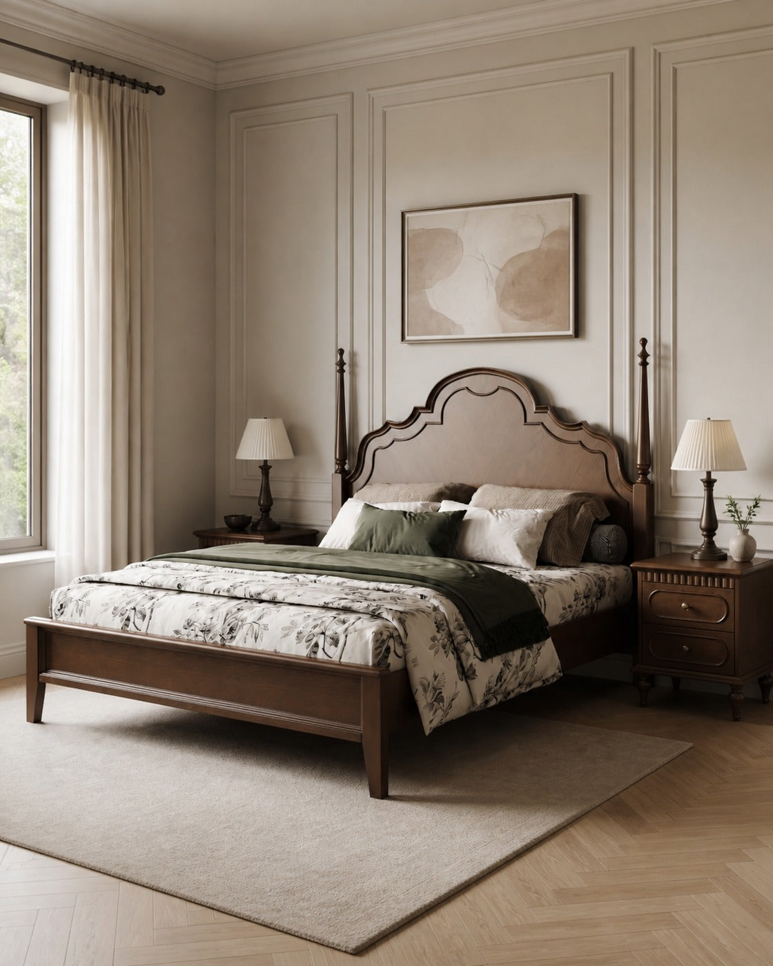 Yulia Bed in a finished interior.