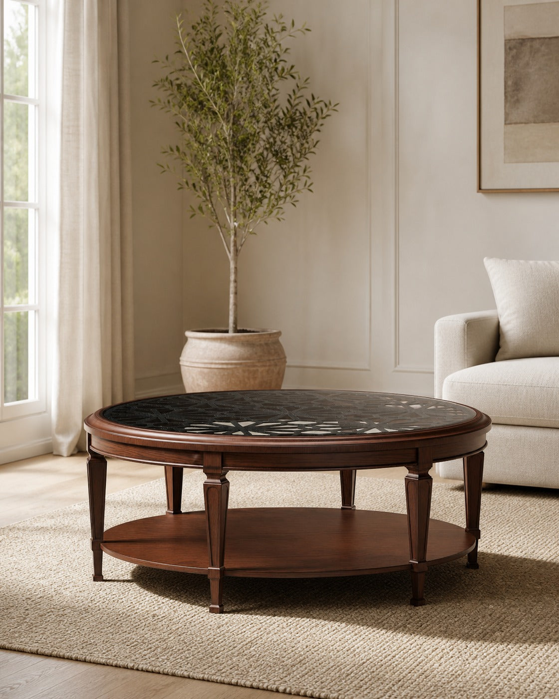 Darlene Coffee Table in a finished interior.
