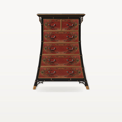 ZSG101 Iris Bamboo Decorative Cabinet — view 01