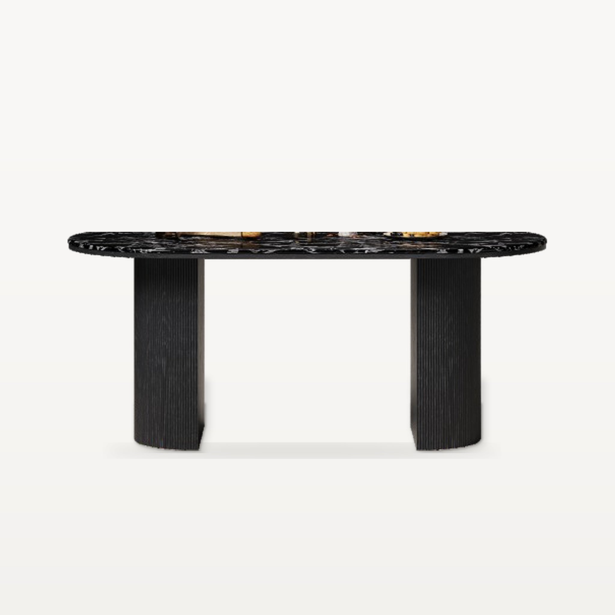 Perseus Dining Table in a finished interior.