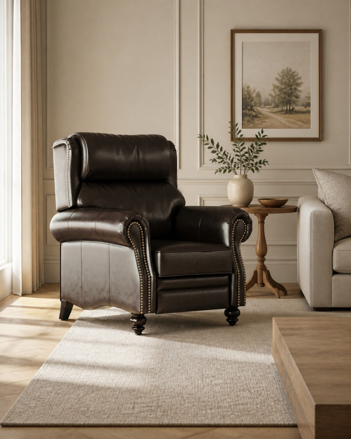 Ville Lounge Chair in a finished interior.