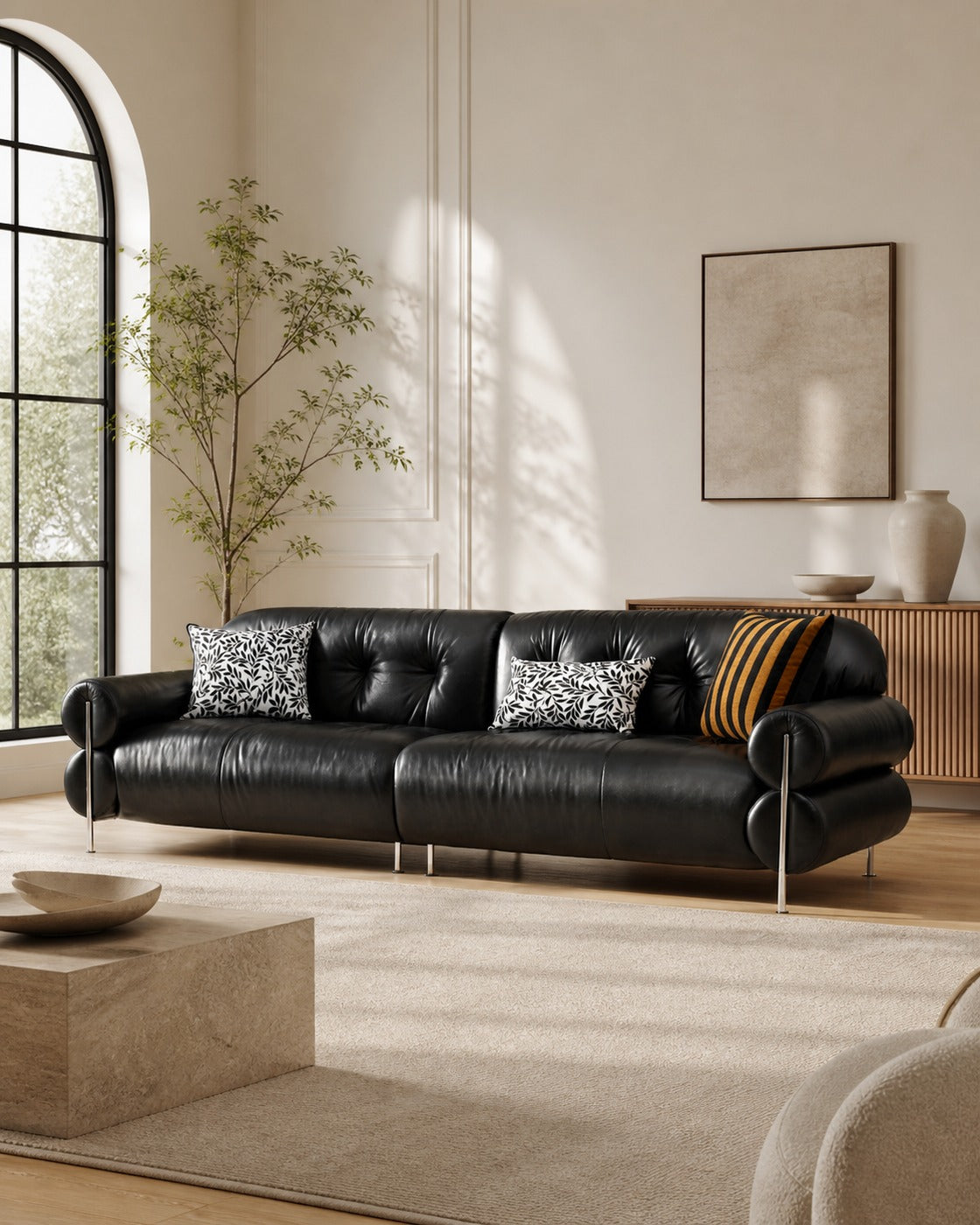 Caroline Sofa in a finished interior.
