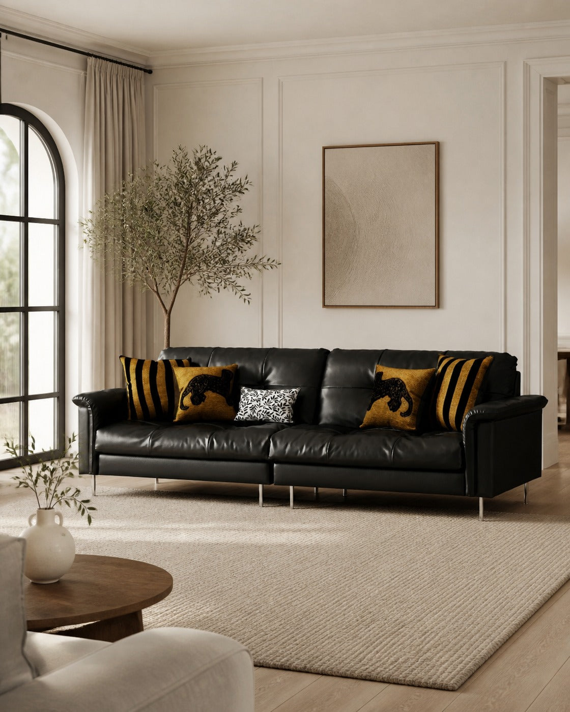 Franklin Sofa in a finished interior.