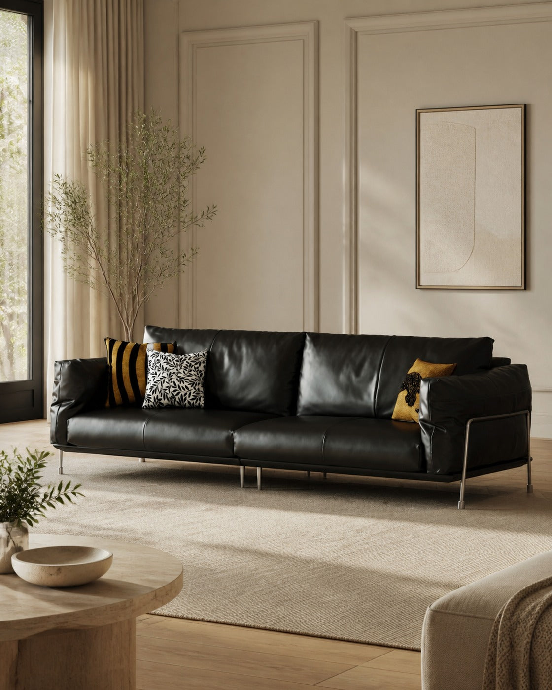 Baker Sofa in a finished interior.