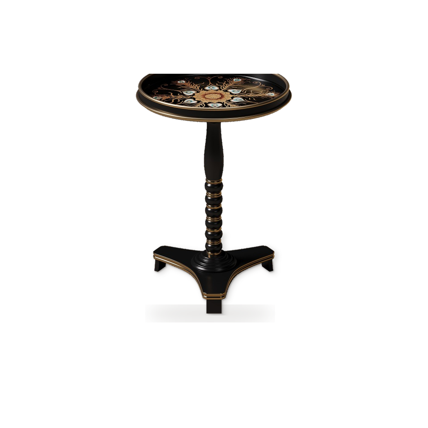 BJ107 Nori Painted Side Table — view 03