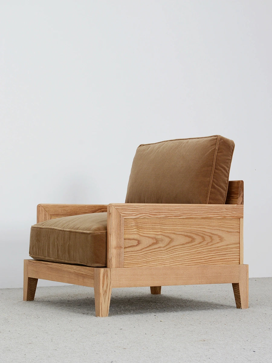 A00009 Lounge Chair in a finished interior.