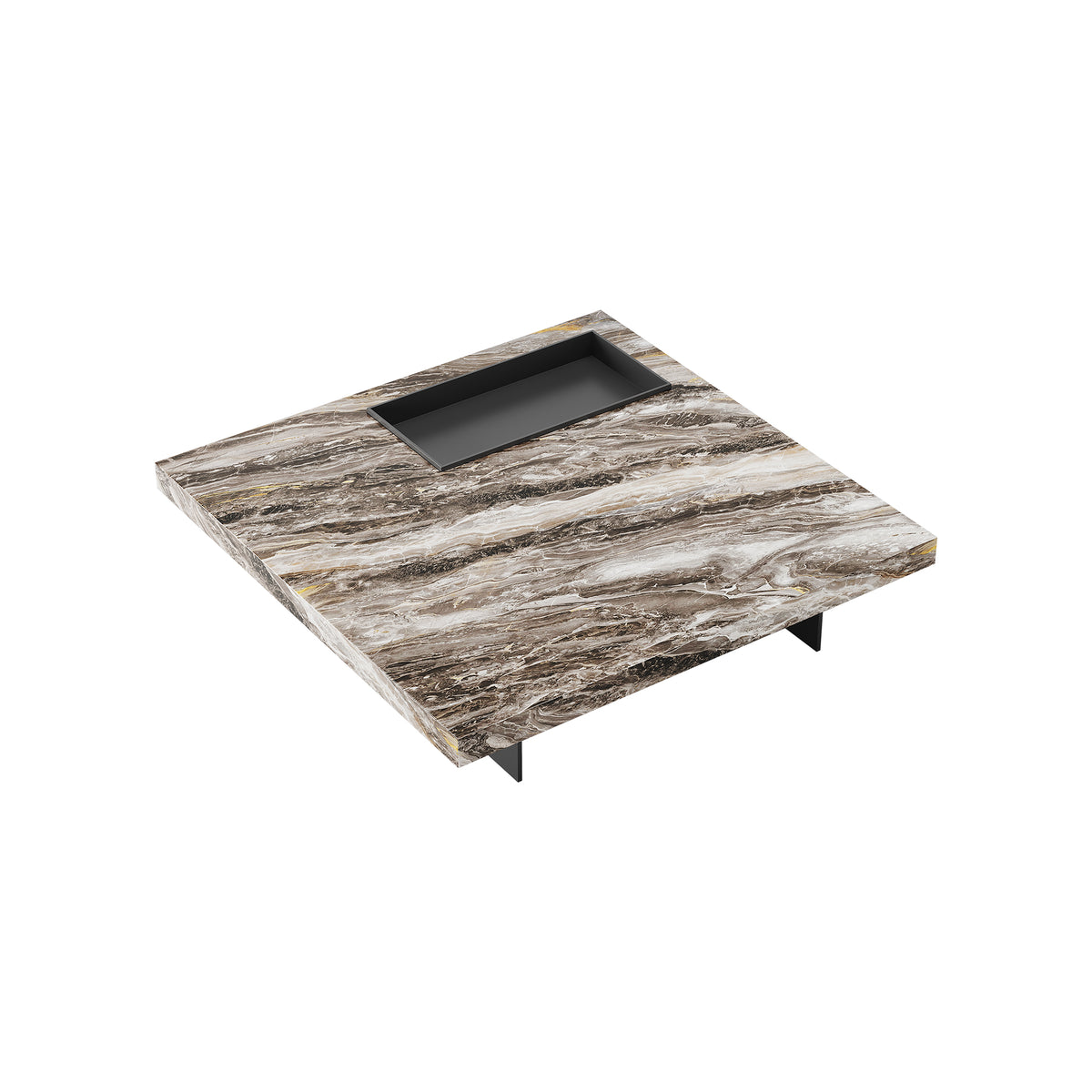 Square Coffee Table in a finished interior.