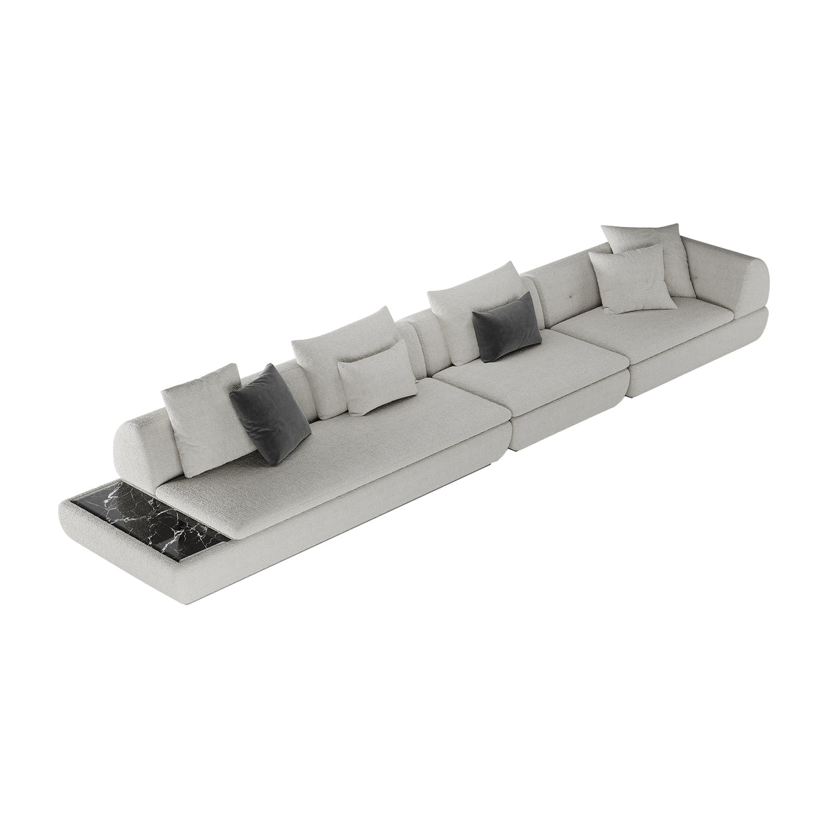 Supermoon Sofa in a finished interior.