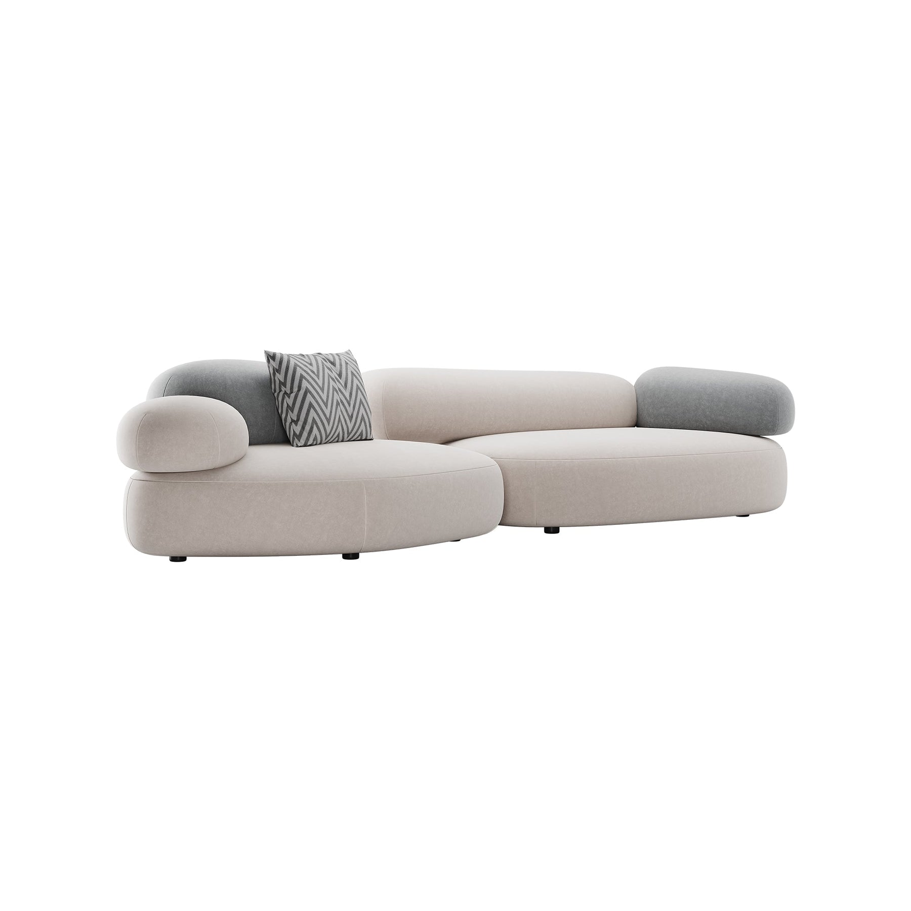 SF-1020 Pebble Rubble Sofa — view 01
