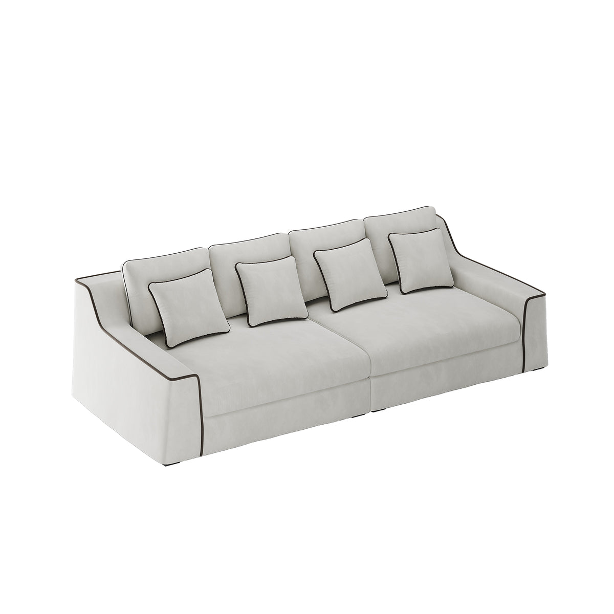 Sanyi Sofa in a finished interior.