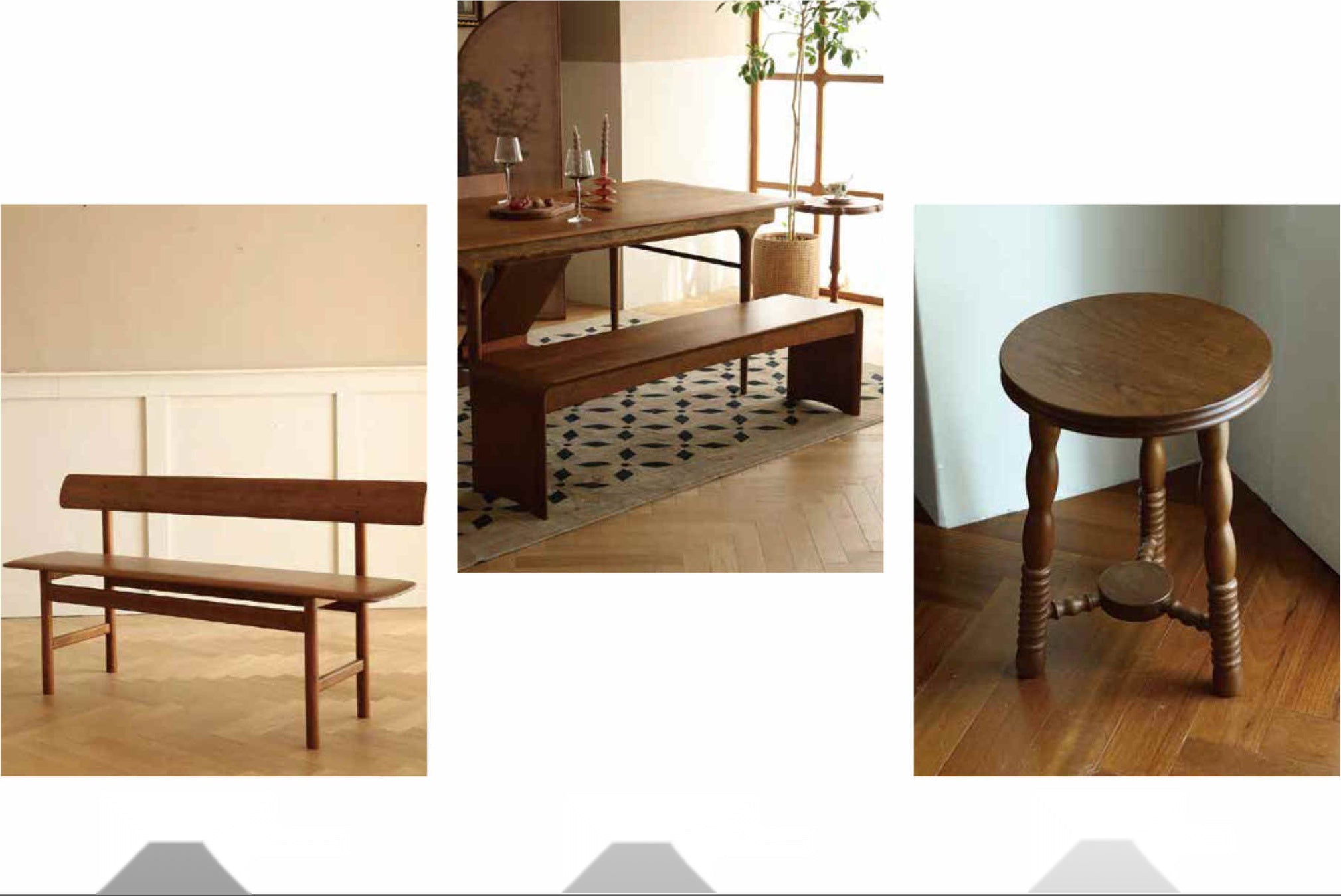 Atubi Bench ACCT004 in a finished interior.