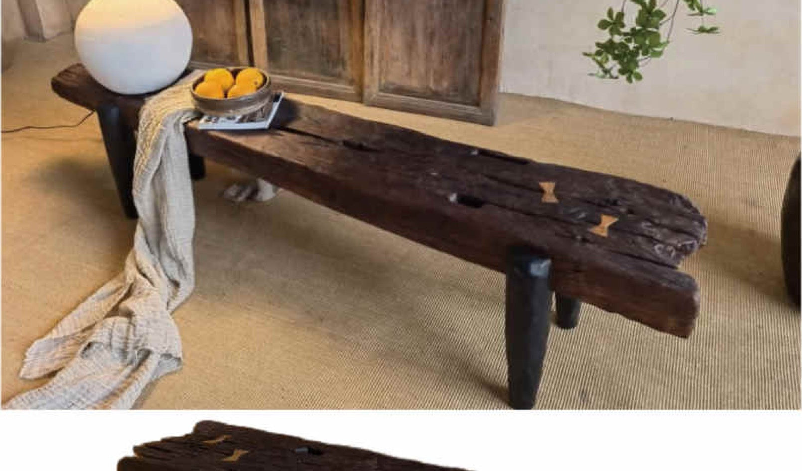 Atubi Bench ATES02062 in a finished interior.