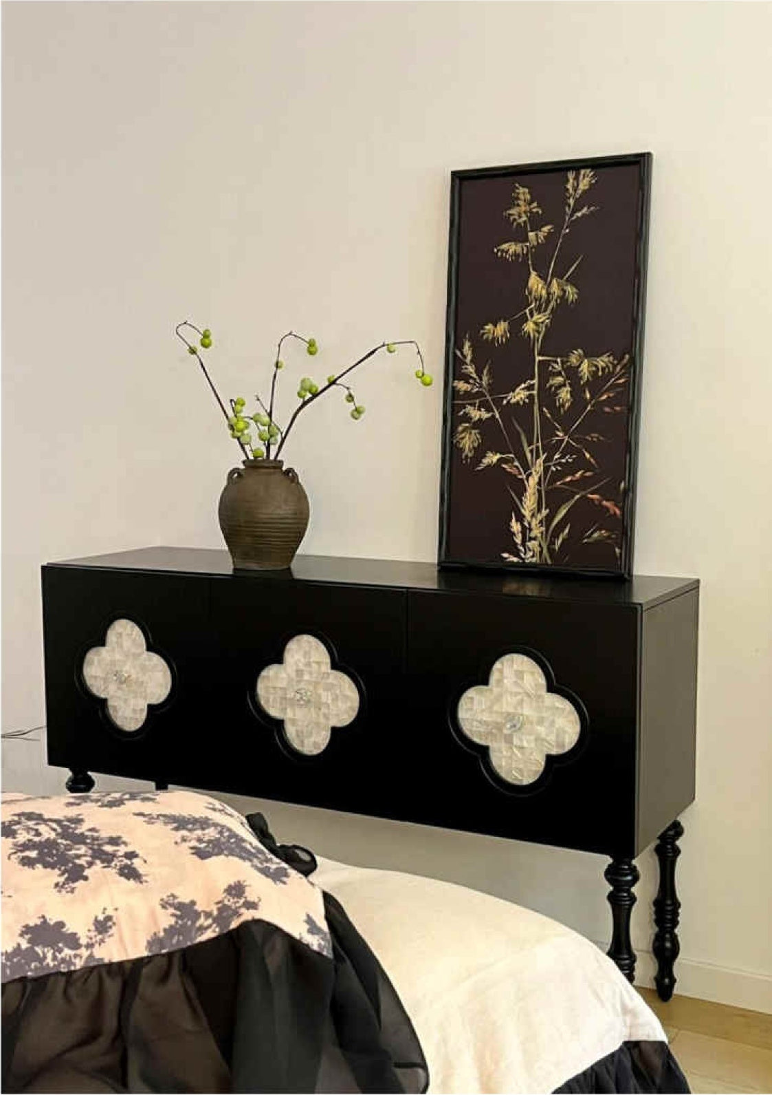 Atubi Side Table ATKM806 in a finished interior.