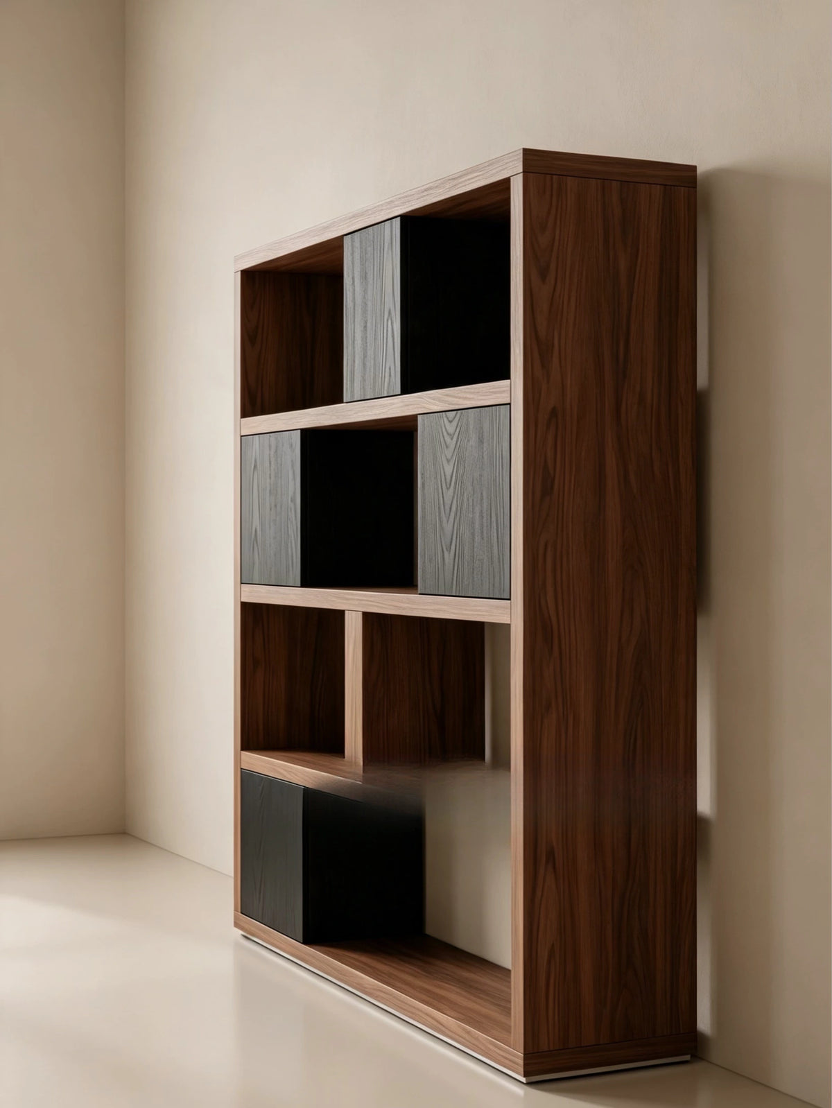 A00024 Bookcase in a finished interior.