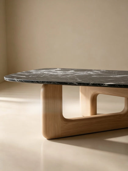 A00048 Black Marble Coffee Table — view 03