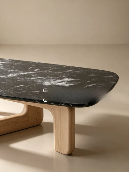 A00048 Black Marble Coffee Table — view 04
