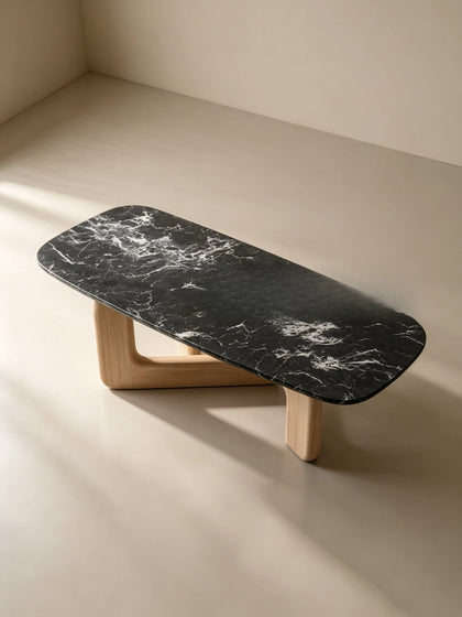 A00048 Black Marble Coffee Table — view 05