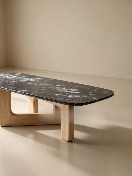 A00048 Black Marble Coffee Table — view 06